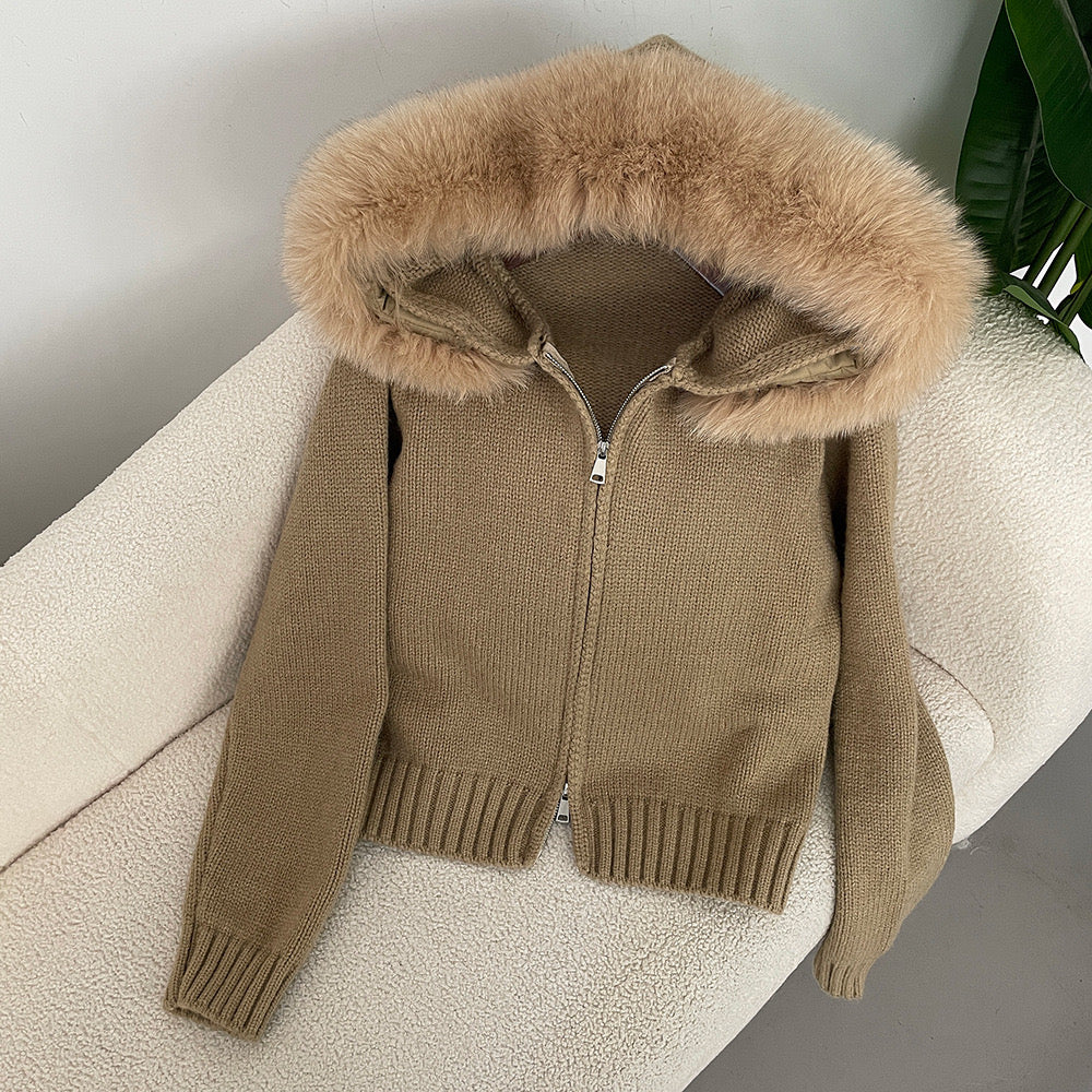 VIRAL COLLAR CARDIGAN
