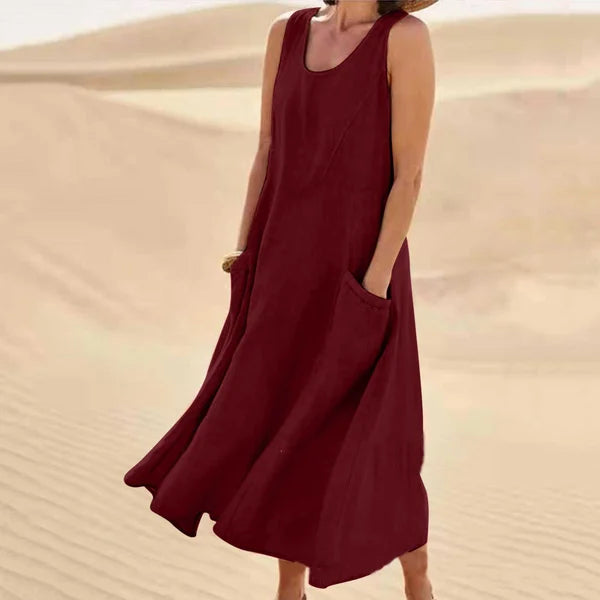 LUXURY LINEN DRESS