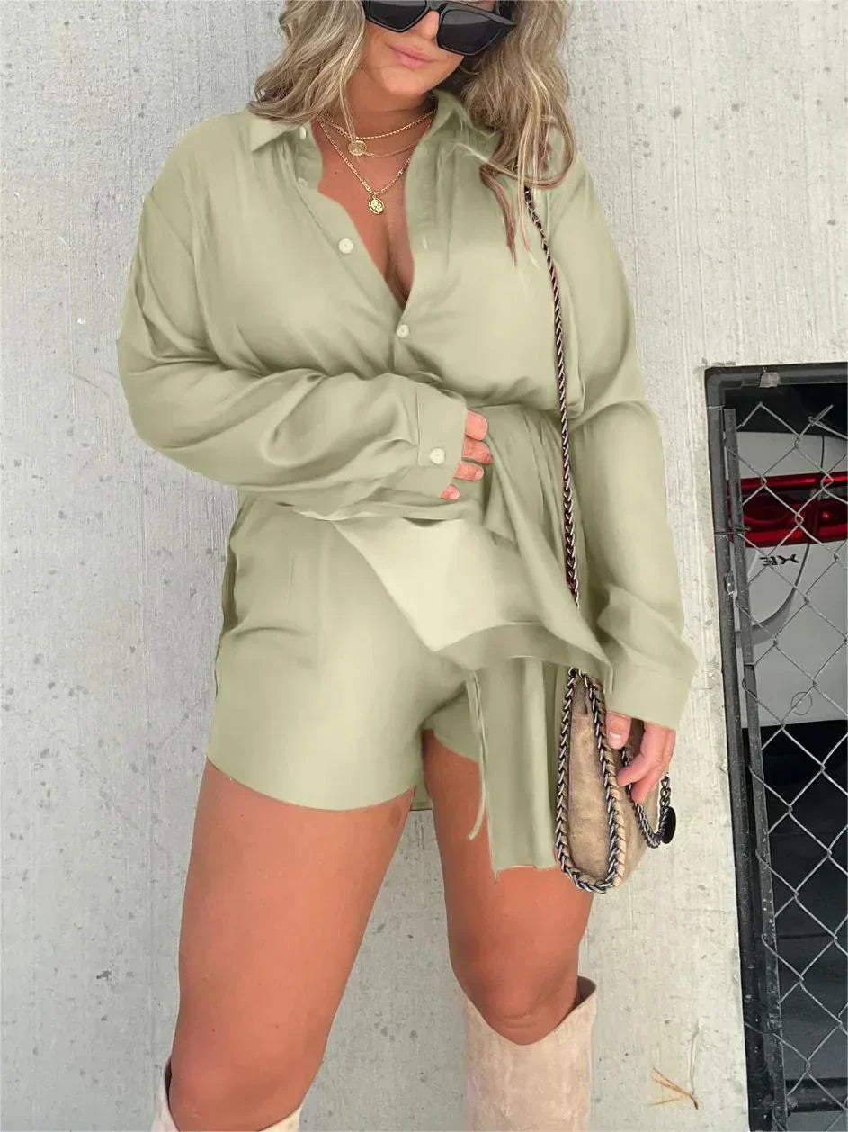 LOUISE | ROBE TUNIQUE EN SATIN
