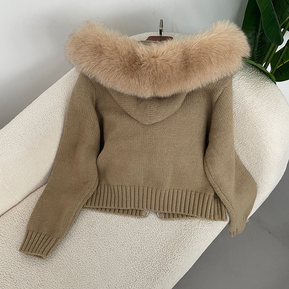 VIRAL COLLAR CARDIGAN