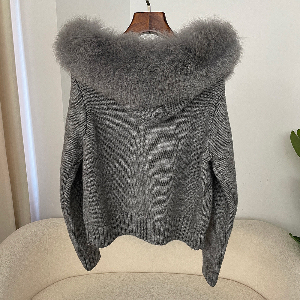 VIRAL COLLAR CARDIGAN