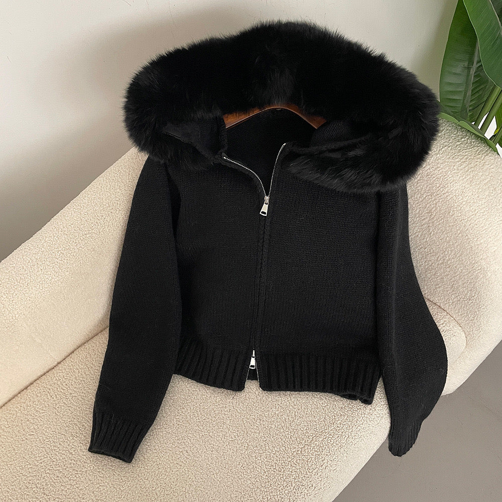 VIRAL COLLAR CARDIGAN