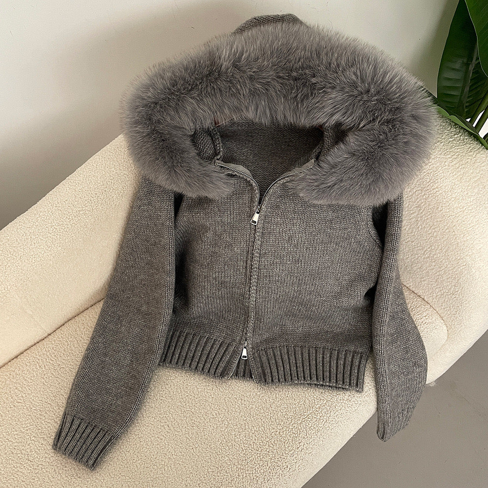 VIRAL COLLAR CARDIGAN