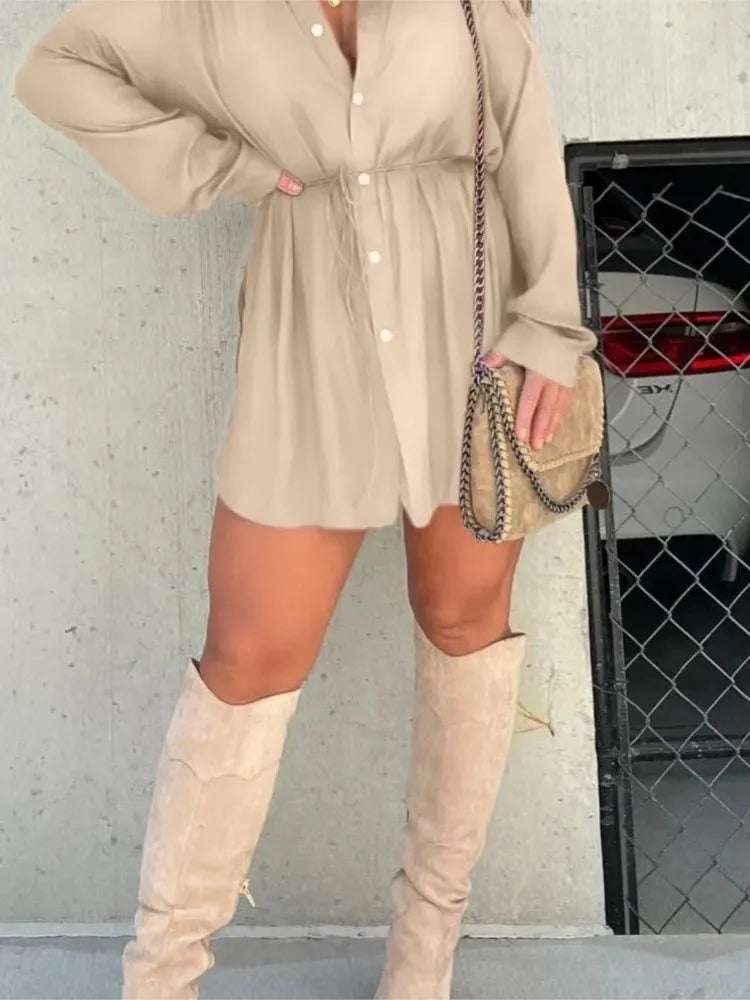 LOUISE | ROBE TUNIQUE EN SATIN