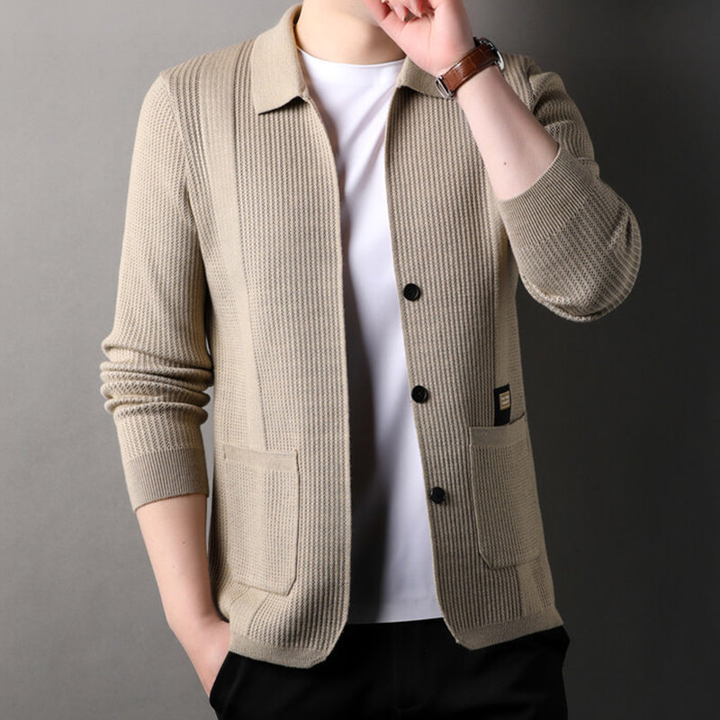CARDIGAN ÉLÉGANT EN MAILLE POUR HOMMES